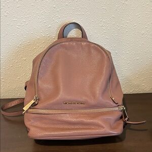 Michael Kors Rose Leather Backpack